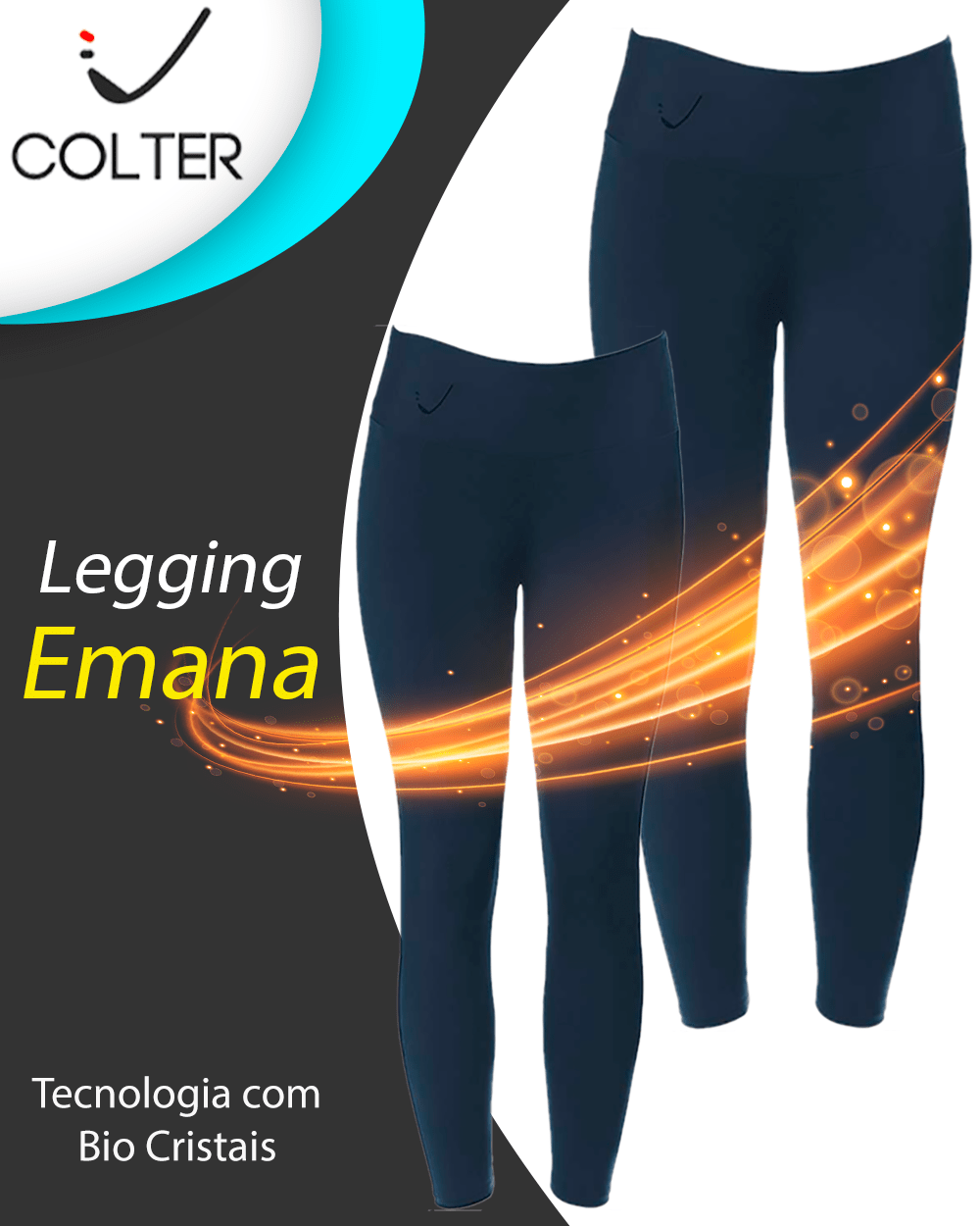 Calça Legging Feminina Anti Celulite Térmica Legues Emana®