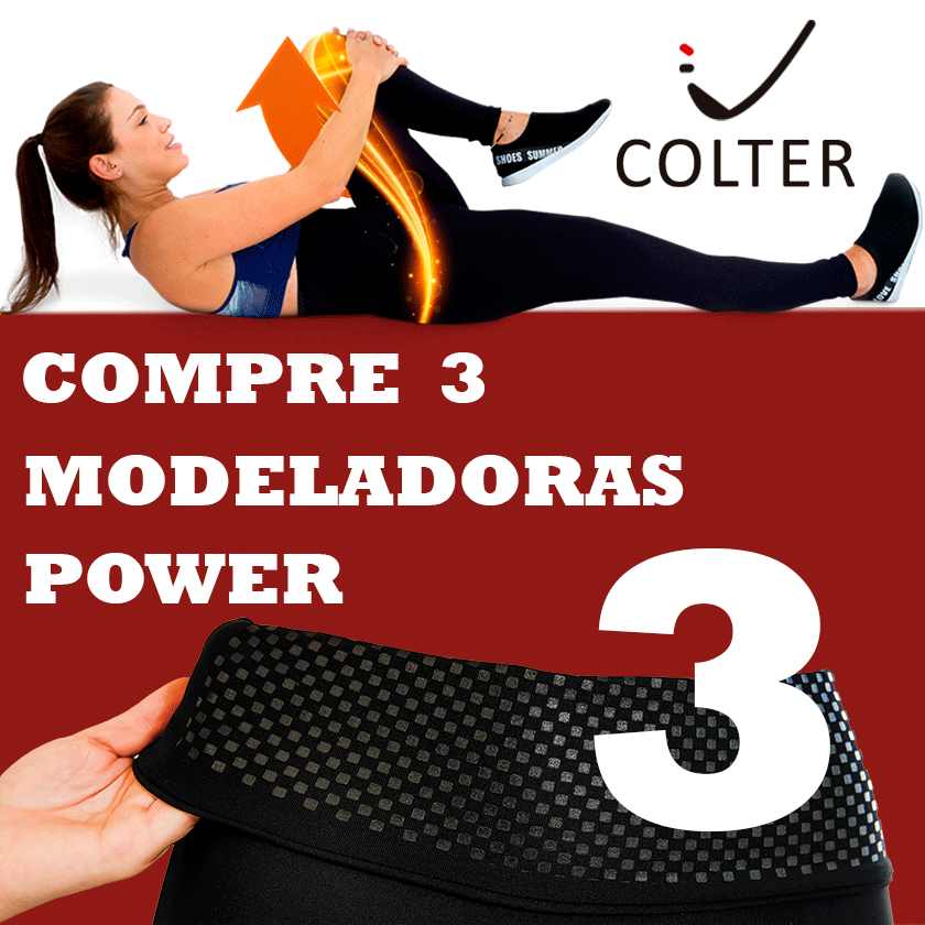 Conjunto de Três Calças Modeladoras Colter Emana Power